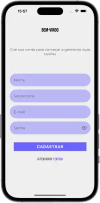 Página cadastro